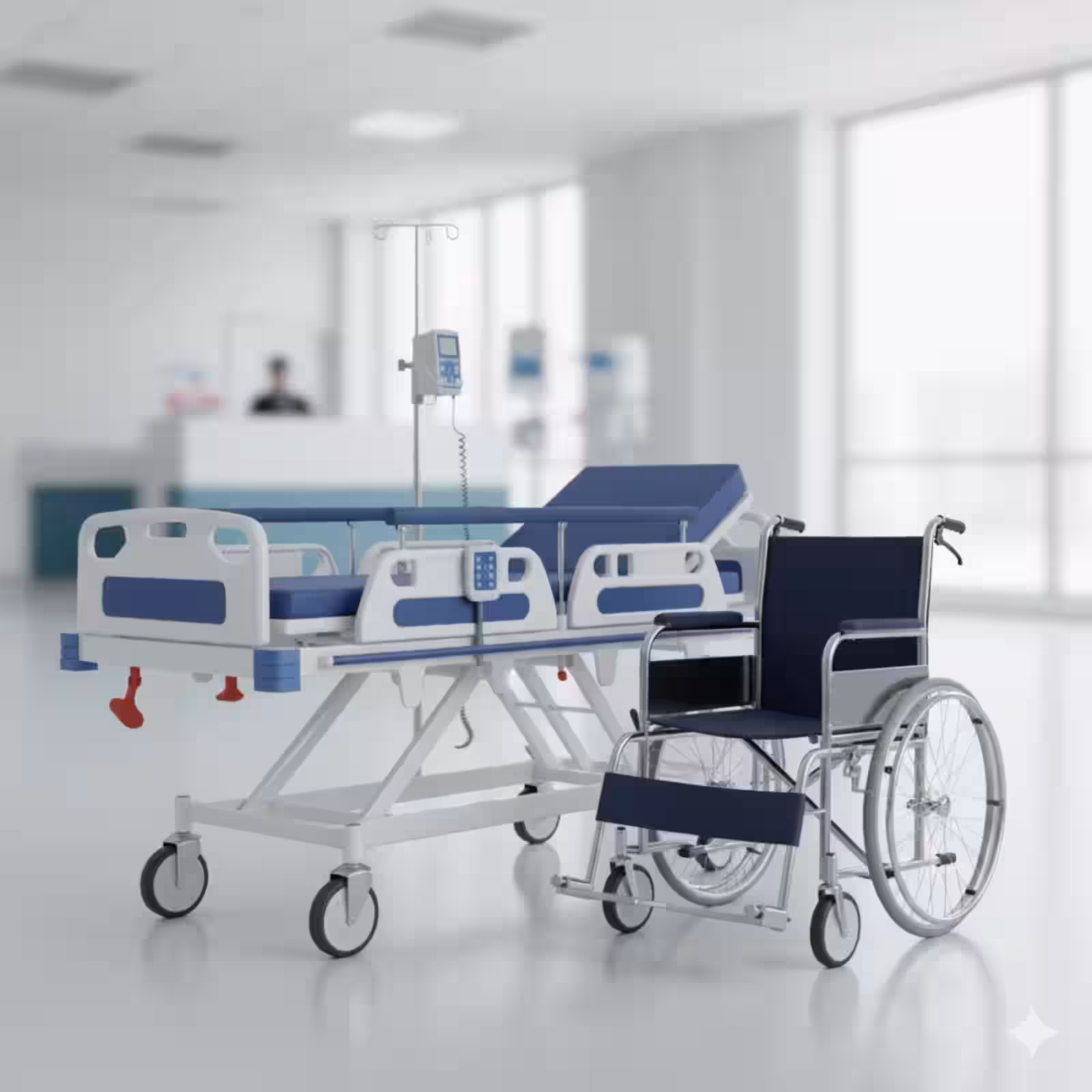 Wheelchair and stretcher
