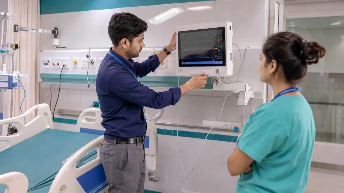 medical equipment procurement checklist reviewed by a hospital team