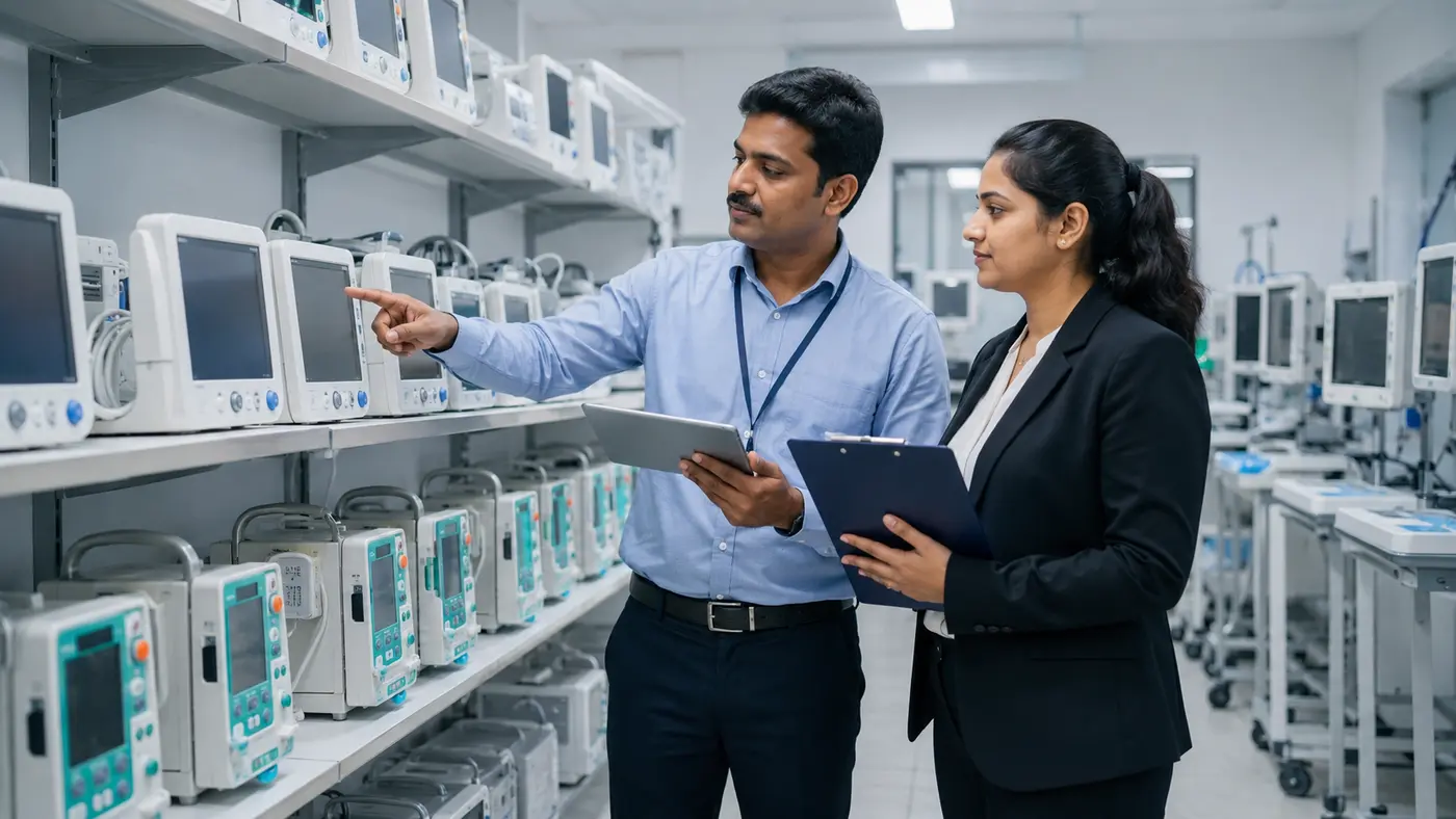 refurbished medical equipment in Hyderabad inspected before procurement