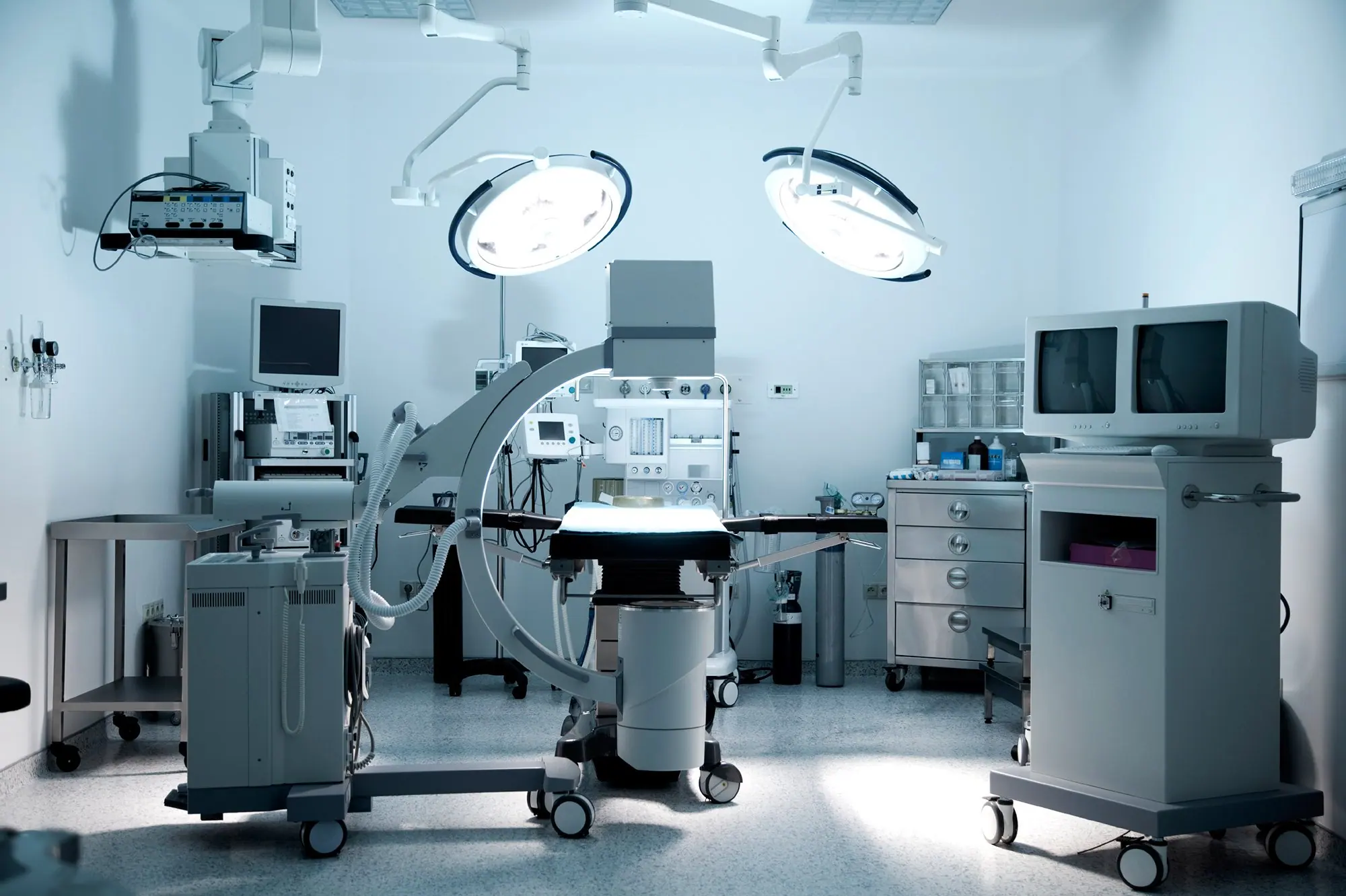 Hospital diagnostic area with equipment