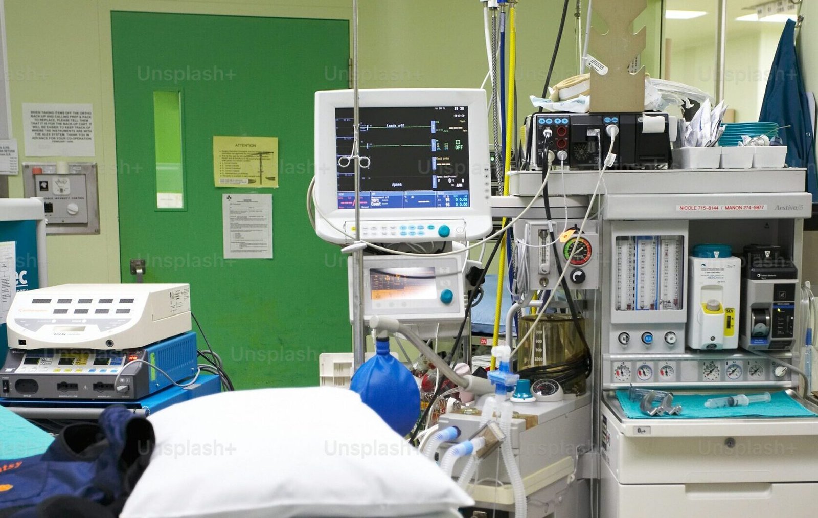 Modern medical diagnostics room with high-tech equipment
