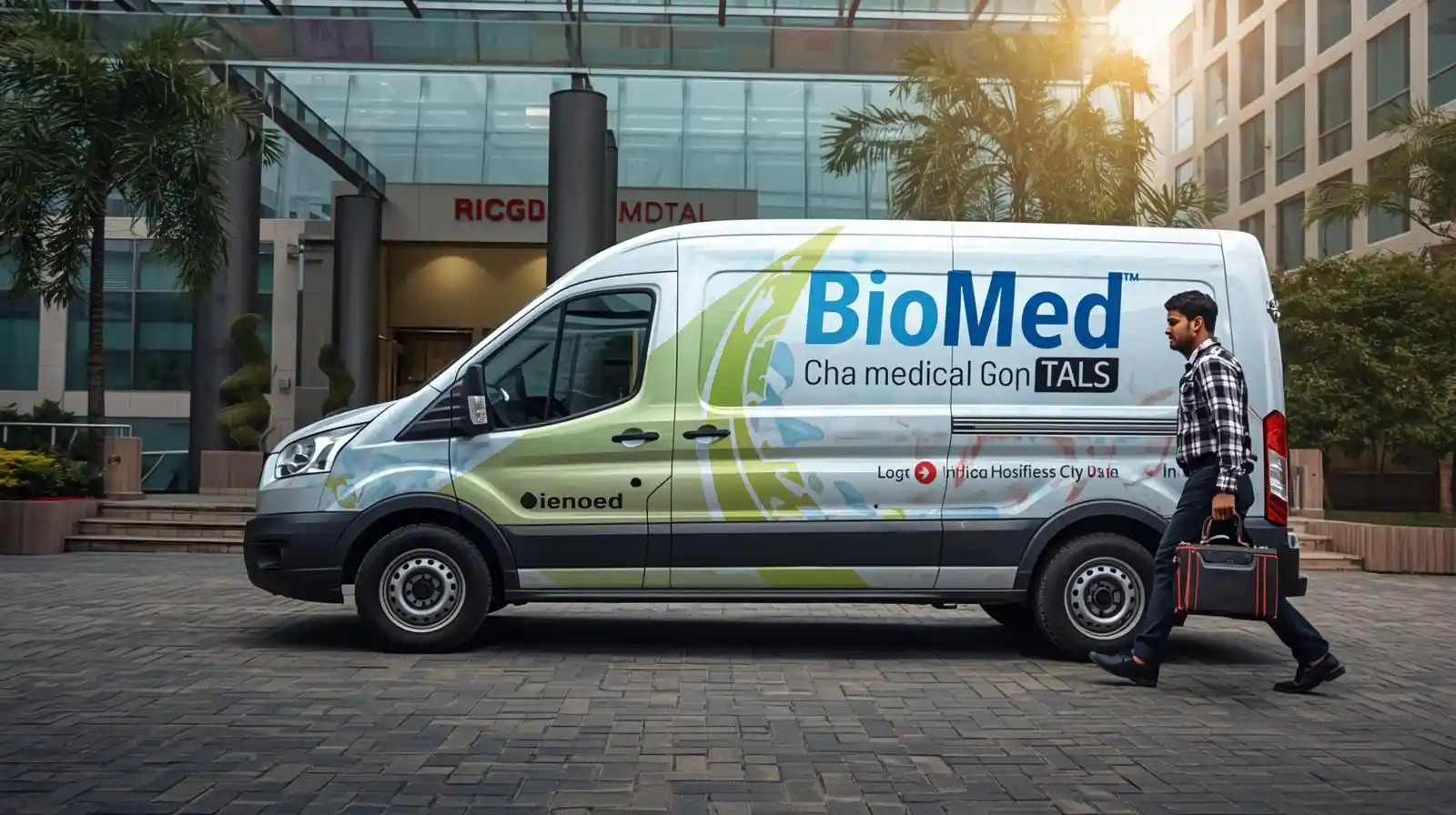 BioMed service team providing on-site medical equipment support in Hyderabad