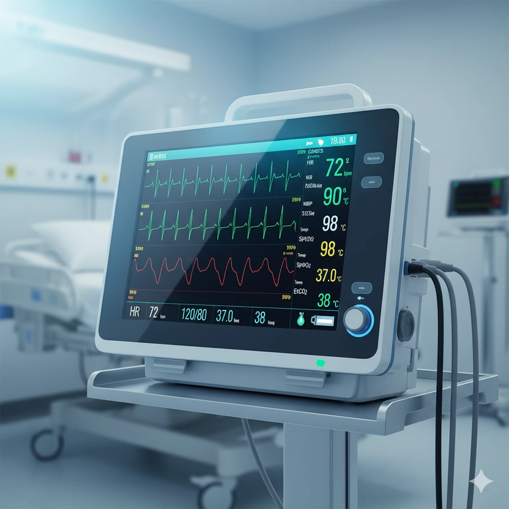 Multiparameter patient monitor for ICU
