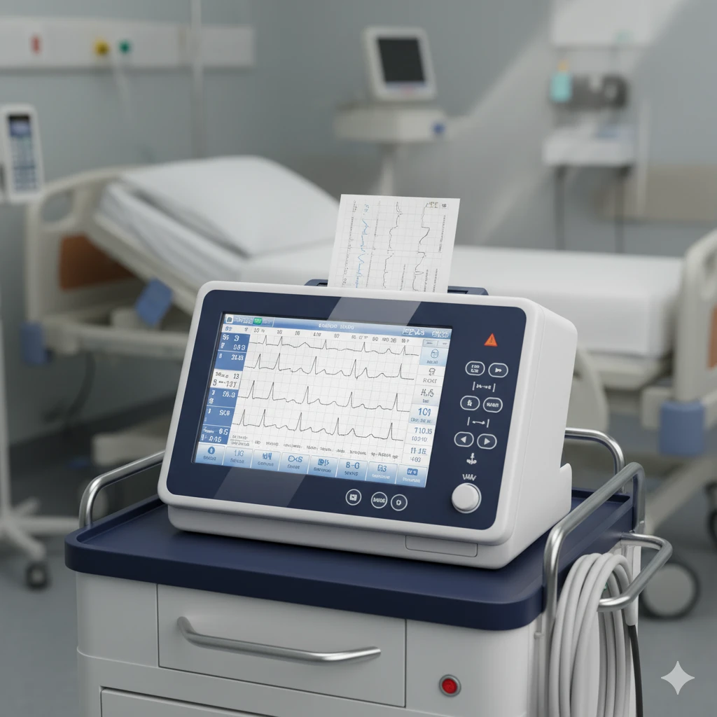 ECG machine for hospital cardiology
