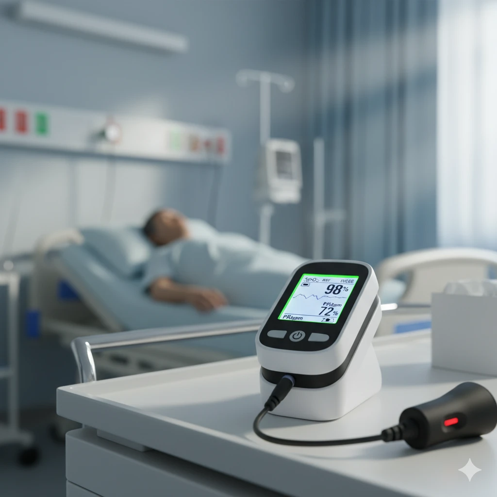 Pulse oximeter for SpO₂ monitoring